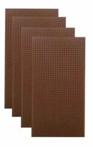 DESCRIPTION: (1) PACK OF (4) COMMERCIAL HOLE PEGBOARDS BRAND/MODEL: TRITON/TPB-4BP INFORMATION: BROWN/PEGBOARDS RETAIL$: 89.99 PER PK OF 4 SIZE: 24"W