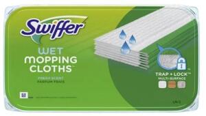 DESCRIPTION: (3) SWEEPER WET REFILLS BRAND/MODEL: SWIFFER/003-05-0427 INFORMATION: COTTON/WHITE/MULTI-PURPOSE/12-COUNT RETAIL$: 14.90 EACH SIZE: 6.32"