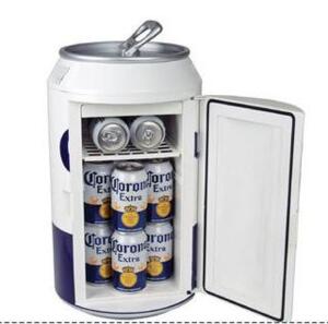 DESCRIPTION: (1) MINI CAN COOLER BRAND/MODEL: CORONA/COR12 INFORMATION: HOLDS UP TO 12 CANS/REMOVABLE SHELF RETAIL$: 393.52 SIZE: 17.75"H X 11"W X 11"