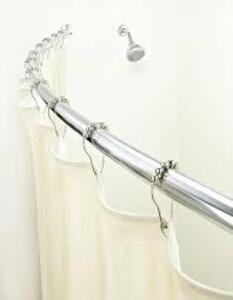 (1) CURVED SHOWER CURTAIN ROD