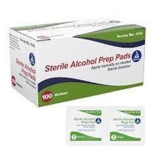 (2) STERILE ALCOHOL PADS