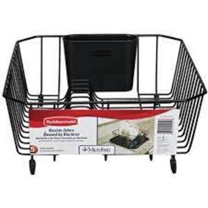 DESCRIPTION: (1) DISH DRAINER BRAND/MODEL: RUBBERMAID INFORMATION: BLACK RETAIL$: $10.00 EA QTY: 1