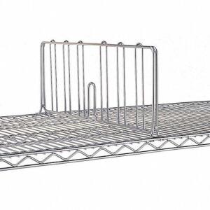 DESCRIPTION: (2) BOXES OF (5) SHELF DIVIDERS BRAND/MODEL: METRO #5JNW4 INFORMATION: SILVER RETAIL$: $140.69 EA SIZE: 18X2X8 QTY: 2