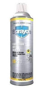 DESCRIPTION: (6) FOOD GRADE DRY SILICONE BRAND/MODEL: SPRAYON LU 211 RETAIL$: $12.00 E SIZE: 13.25 OZ QTY: 6