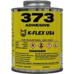 DESCRIPTION: (4) 373 ADHESIVE BRAND/MODEL: K-FLEX USA #800-373-12PTB RETAIL$: $15.00 EA SIZE: 1/2 PINT QTY: 4