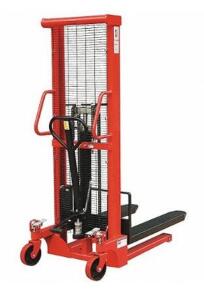 DESCRIPTION: (1) MANUAL FORK-OVER STACKER BRAND/MODEL: DAYTON/4VME3 INFORMATION: LOAD CAPACITY: 2,000 PSI/HYDRAULIC/RED RETAIL$: 1,866.14 SIZE: 82"H X