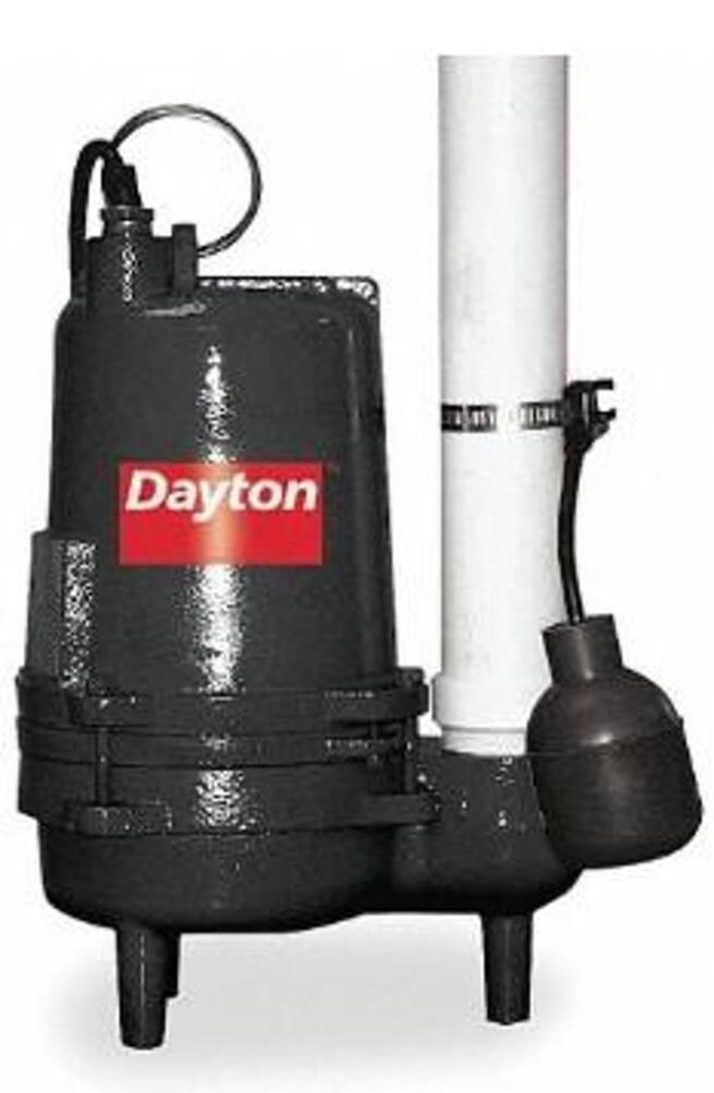 DESCRIPTION (1) SEWAGE EJECTOR PUMP BRAND/MODEL DAYTON/3BB88
