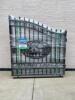 14' DUAL SWING WROUGHT IRON ENTRANCE GATE - 3