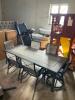 7 PC. PATIO DINNING TABLE AND CHAIR SET - 4