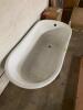 57" CELINE CAST IRON CLAWFOOT TUB - ROLLED RIM - 7