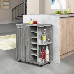 GRAY GANS BAR WITH WINE STORAGE