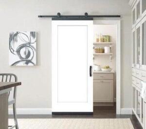 36 IN. X 80 IN. DESIGNGLIDE MADISON PRIMED SMOOTH MOLDED COMPOSITE MDF INTERIOR BARN DOOR SLAB