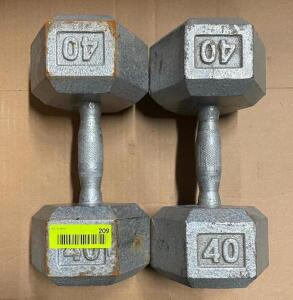 40 LBS. DUMBELL SET