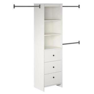 WHITE GEREN 73.1" W - 89.1" W CLOSET SYSTEM REACH-IN SETS