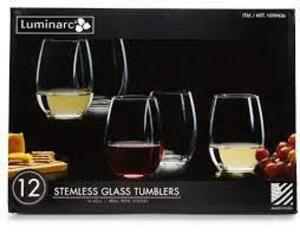 DESCRIPTION: (8) GLASSES BRAND/MODEL: LUMINARC #1099436 RETAIL$: $20.00 TOTAL SIZE: 15 OZ QTY: 8