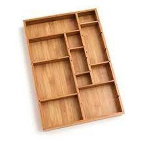 DESCRIPTION: (1) 10 PIECE SET OF BAMBOO ORGANIZING BOXES BRAND/MODEL: LIPPER INTERNATIONAL RETAIL$: $30.00 EA QTY: 1