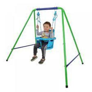 DESCRIPTION: (1) MY FIRST TODDLER SWING SET BRAND/MODEL: SPORTSPOWER RETAIL$: $60.00 EA QTY: 1