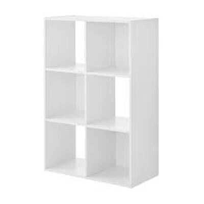 DESCRIPTION: (1) STORAGE SHELF BRAND/MODEL: MAINSTAYS INFORMATION: CREAM RETAIL$: $50.00 SIZE: STORE VERTICALLY OR HORIZONTALLY. 26X11X35 QTY: 1