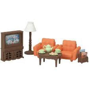 DESCRIPTION: (1) LIVING ROOM DOLLHOUSE FURNITURE SET BRAND/MODEL: CALICO CRITTERS RETAIL$: $20.00 EA QTY: 1