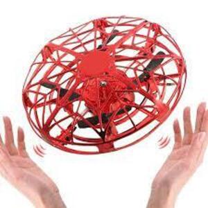 DESCRIPTION: (1) HAND CONTROL ANTI COLLINOIS GRAVITY DEFYING FLYING MINI DRONE BRAND/MODEL: UFO INTERACTIVE INFORMATION: RED RETAIL$: $30.00 EA QTY: 1