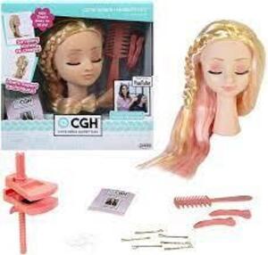 DESCRIPTION: (1) STYLING HEAD BRAND/MODEL: CUTE GIRLS HAIRSTYLES INFORMATION: BLOND RETAIL$: $30.00 EA QTY: 1