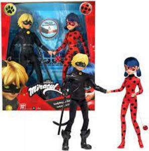 DESCRIPTION: (1) LADYBUG MISSION ACCOMPLISHED LADYBUG AND CAT NOIR 2 PACK BRAND/MODEL: MIRACULOUS RETAIL$: $40.00 EA QTY: 1