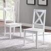 DESCRIPTION: (2) SETS OF (2) KITCHEN CHAIRS BRAND/MODEL: BETTER HOMES AND GARDENS INFORMATION: WHITE RETAIL$: $120.08 QTY: 2