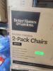 DESCRIPTION: (2) SETS OF (2) KITCHEN CHAIRS BRAND/MODEL: BETTER HOMES AND GARDENS INFORMATION: WHITE RETAIL$: $120.08 QTY: 2 - 2