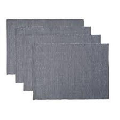 DESCRIPTION: (1) 8 PACK PLACEMATS BRAND/MODEL: BOSTON TRADERS GRAY RETAIL$: $20.00 EA SIZE: 12X18 QTY: 1