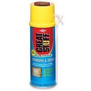 DESCRIPTION: (2) WINDOW AND DOOR FOAM SEALANT BRAND/MODEL: GREAT STUFF RETAIL$: $6.00 EA SIZE: 12 OZ QTY: 2