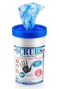 DESCRIPTION: (4) GERMICIDAL CLEANER WIPES BRAND/MODEL: SCRUBS #ITW98075 RETAIL$: $72.00 TOTAL QTY: 4