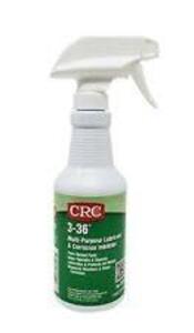 DESCRIPTION: (6) MULTI-PURPOSE LUBRICANT AND CORROSION INHIBITOR BRAND/MODEL: CRC 3-36 #030076 RETAIL$: $170.00 EA SIZE: 16 OZ QTY: 6