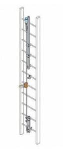 (2) CONTINUOUS LADDER CLIMBING SAFETY SYSTEM KIT