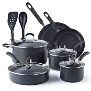 (1) HARD ANODIZED COOKWARE SET