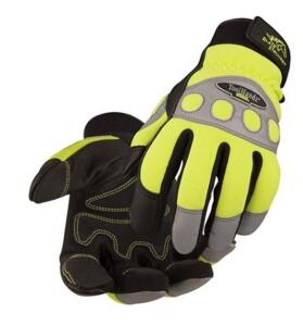 (4) SPANDEX HI-VIS GLOVES