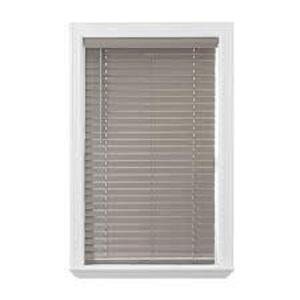 (1) FAUX WOOD CORDLESS WINDOW BLIND