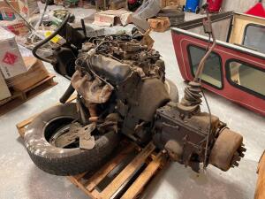 FORD HEMI ENGINE WITH ATTACHED ASSEMBLY - ALL ITEMS ON PALLET