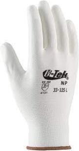 (24) PAIRS OF KNIT NYLON GLOVE WITH POLY COATED PALM