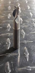 (2) HIGH PERFORMANCE CARBIDE 3 FL SQ. END MILL