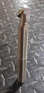 (1) TWO FLUTE SOLID CARBIDE REDUCED NECK ROUGHING/FINISHING END MILL