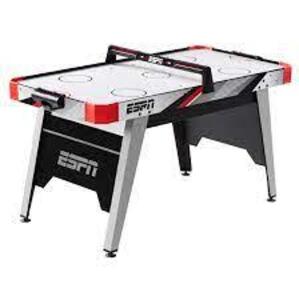 DESCRIPTION: (1) AIR HOCKEY TABLE BRAND/MODEL: ESPN #AH060Y19030 RETAIL$: 138.00 SIZE: 60 IN QTY: 1