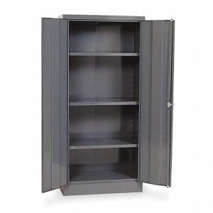 DESCRIPTION: (1) STORAGE CABINET BRAND/MODEL: GRAINGER #1UFD5 INFORMATION: GRAY RETAIL$: $222.61 EA SIZE: 30X15X66 QTY: 1