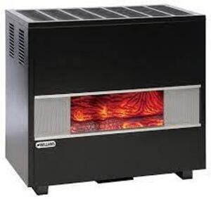 DESCRIPTION: (1) ROOM HEATER BRAND/MODEL: WILLIAMS FIREPLACE INFORMATION: BLACK RETAIL$: 1367.05 SIZE: 50000 BUT QTY: 1