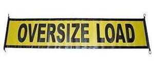 DESCRIPTION: (6) OVERSIZE WARNING SIGN BRAND/MODEL: EZ HOOK RETAIL$: $29.95 EA SIZE: 84X18 QTY: 6