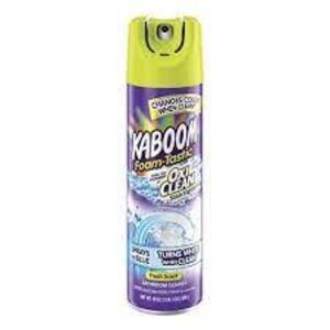 DESCRIPTION: (6) BATHROOM CLEANER BRAND/MODEL: KABOOM INFORMATION: FRESH SCENT RETAIL$: $6.25 EA SIZE: 19 OZ QTY: 6