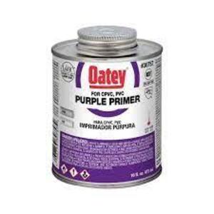 DESCRIPTION: (2) PURPLE PRIMER BRAND/MODEL: OATEY #29FH95 RETAIL$: $10.00 EA SIZE: 16 OZ QTY: 2