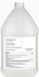 DESCRIPTION: (2) ALCOHOL ANTISEPTIC BRAND/MODEL: TOPICAL SOLUTION HAND RUB INFORMATION: 0.8 RETAIL$: $40.00 EA SIZE: 1 GALLON QTY: 2