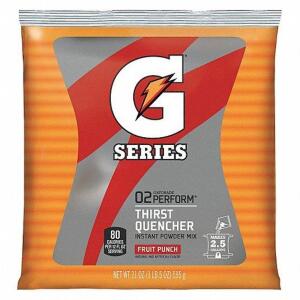 DESCRIPTION: (4) SPORTS DRINK MIX CONCENTRATE BRAND/MODEL: GATORADE #3AP83 INFORMATION: FRUIT PUNCH RETAIL$: $9.54 EA QTY: 4