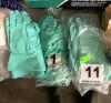 LARGE PACK OF GREEN DISH CLEANING GLOVES (APPROX 10 PAIRS)