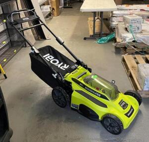 RYOBI 40V BRUSHLESS BATTERY POWERED LAWN MOWER (TOOL ONLY)